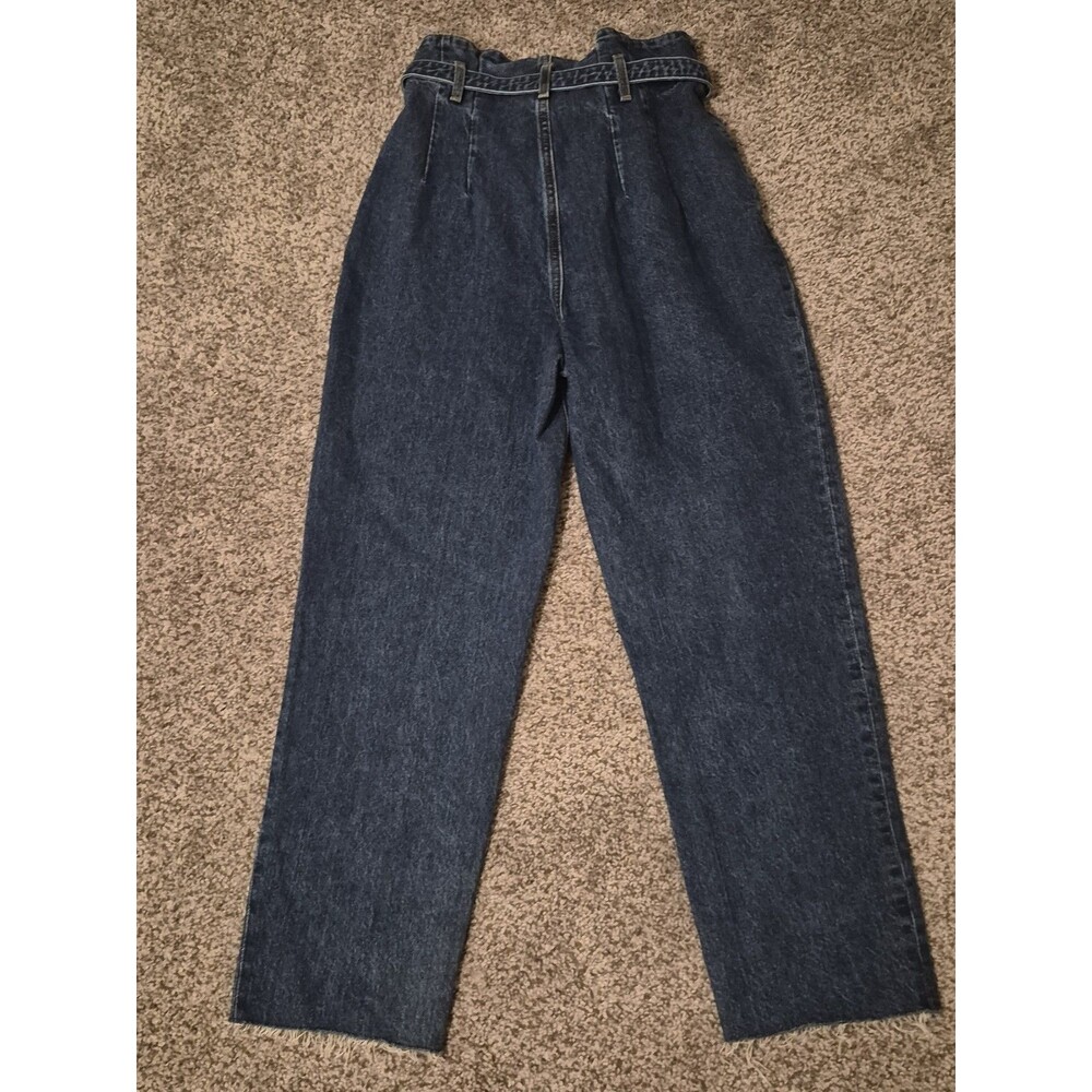NWT Abercrombie & Finch Waist Tie Paperbag Mom Jeans High Rise 26/2 - Picture 2 of 8